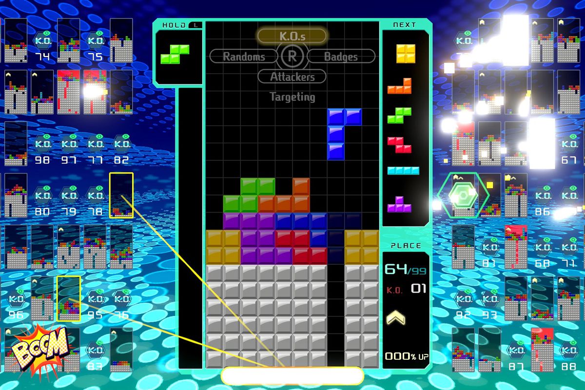 A screenshot of tetris